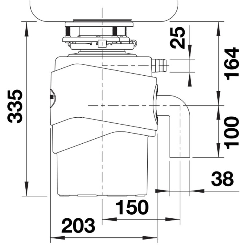 Подрібнювач відходів Blanco FWD MEDIUM (526647) - изображение 6