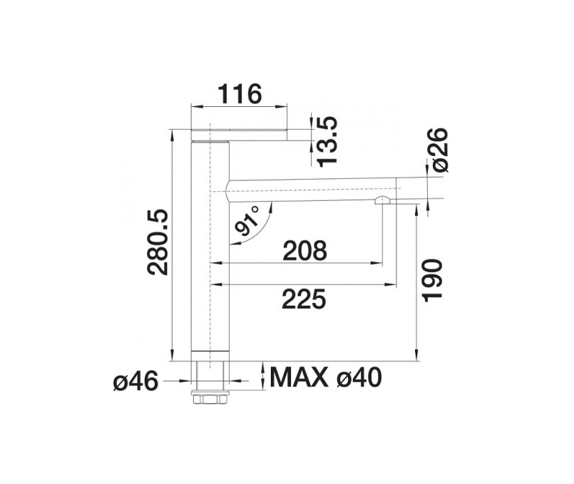 Кухонний змішувач Blanco LINEE-S (517591) - изображение 5