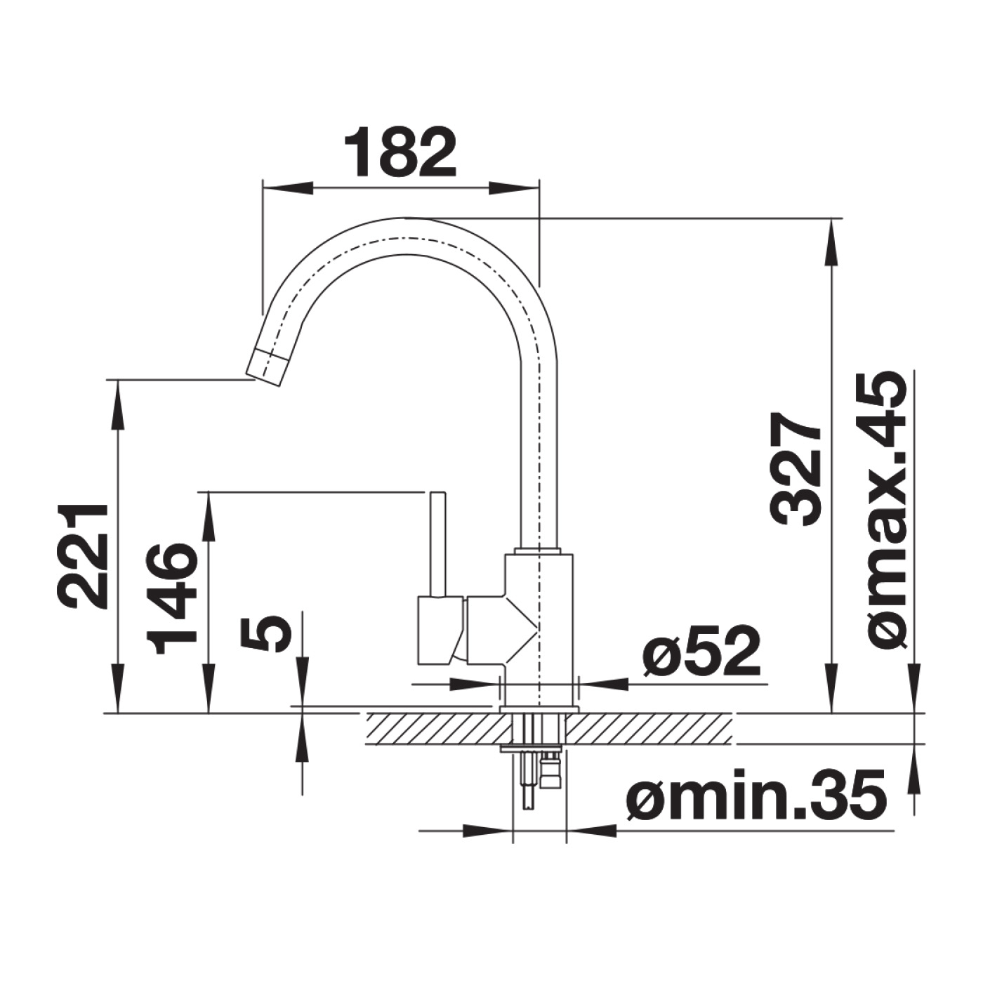 Кухонний змішувач Blanco MIDA (519415) - изображение 3