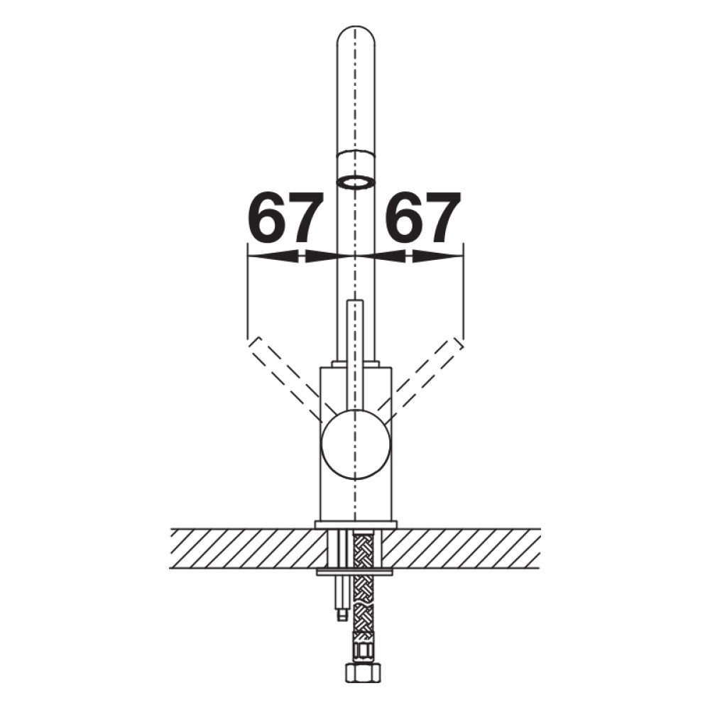 Кухонний змішувач Blanco MIDA (519415) - изображение 4