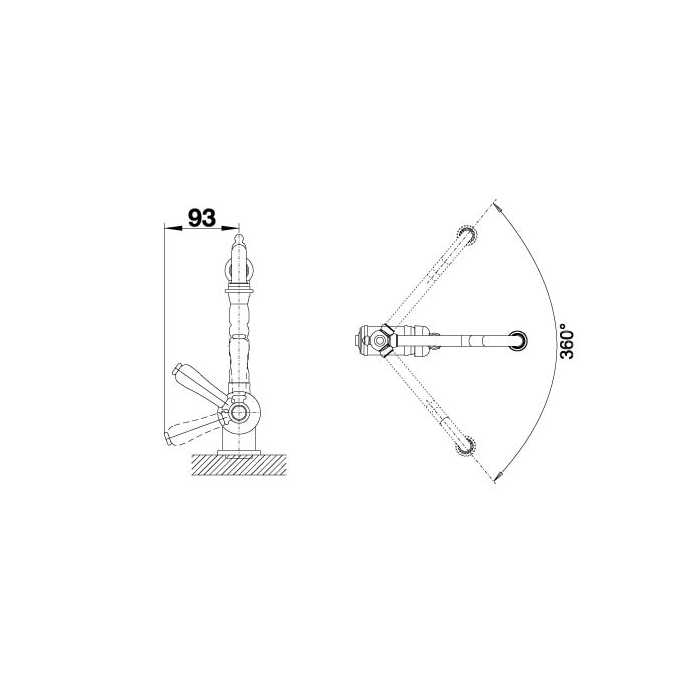Кухонний змішувач Blanco TRADON (515990) - изображение 4