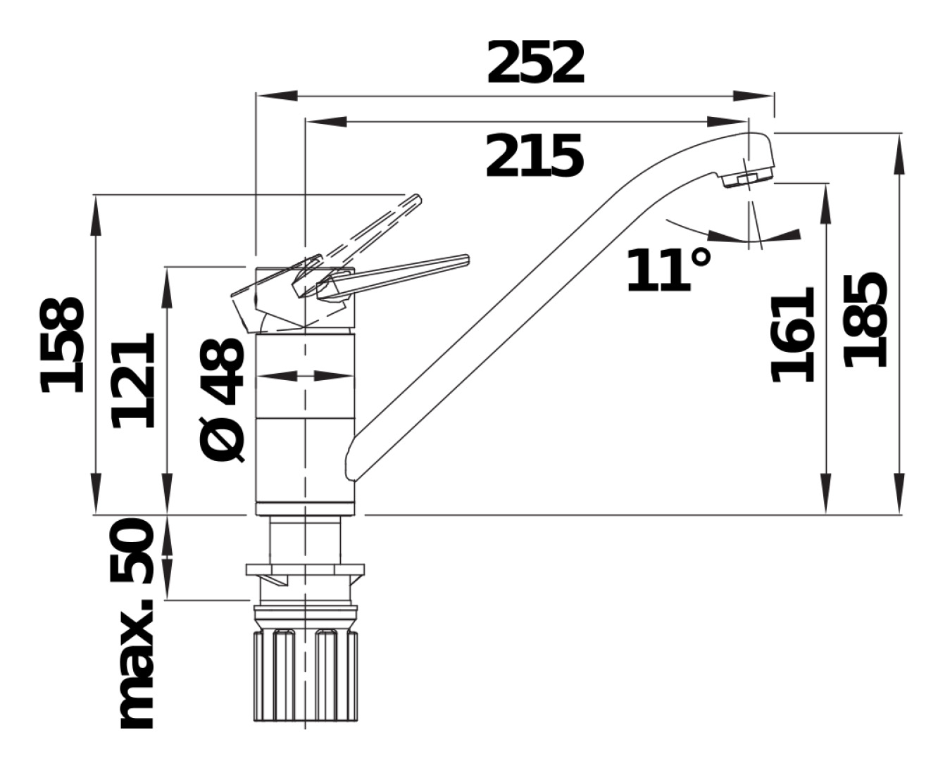 Кухонний змішувач Blanco WEGA II (526411) - изображение 2