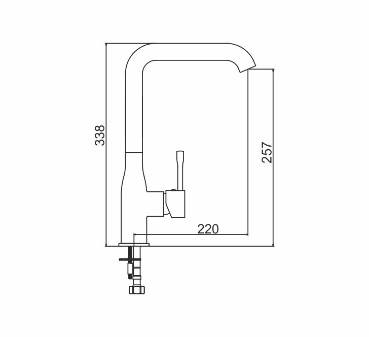 Кухонный смеситель InterLine Loft old white - изображение 2