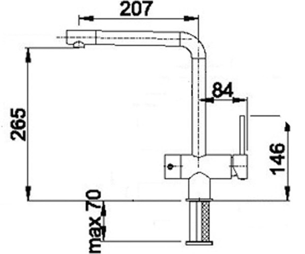 Кухонный смеситель InterLine Mix old white - изображение 2
