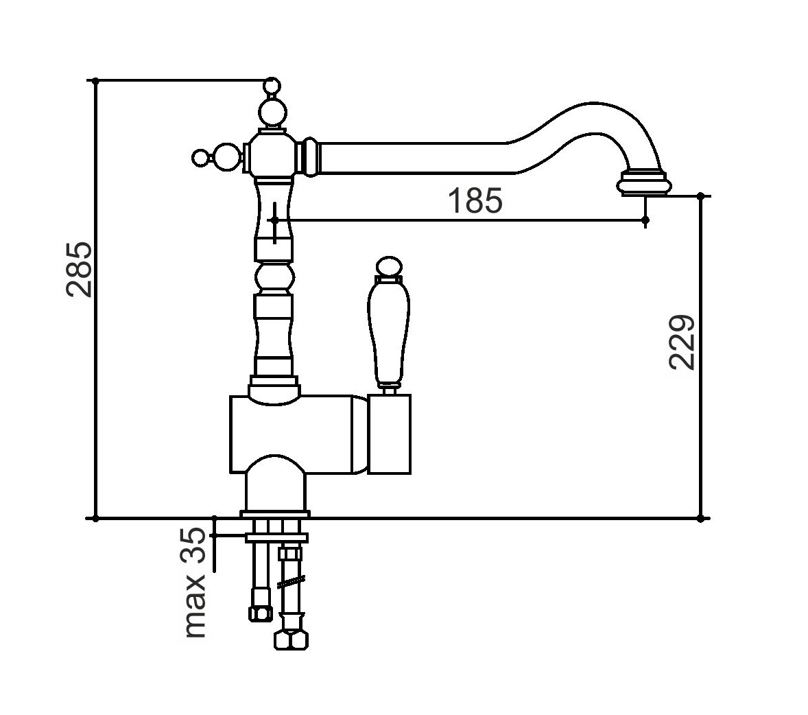 Кухонний змішувач InterLine Rim new bronze - изображение 7