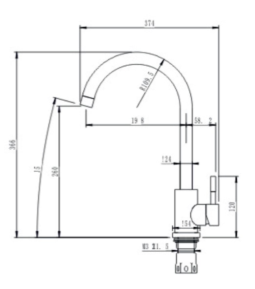 Кухонный смеситель InterLine RUBIO sateen - изображение 6