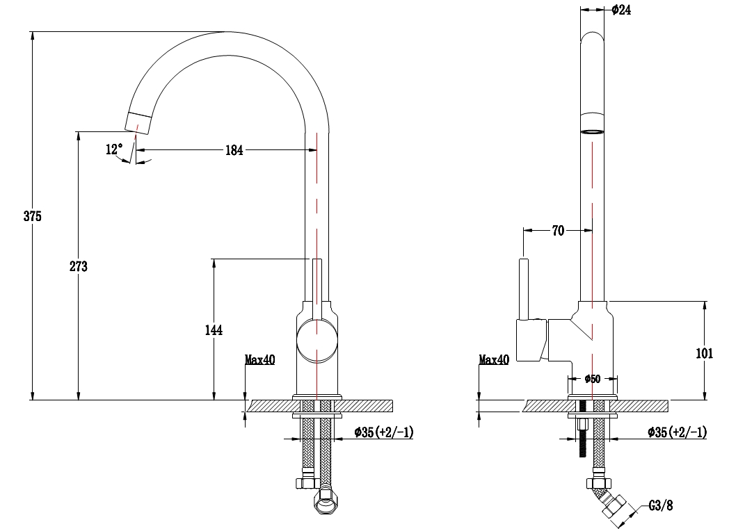 Кухонний змішувач InterLine Tango white - изображение 4