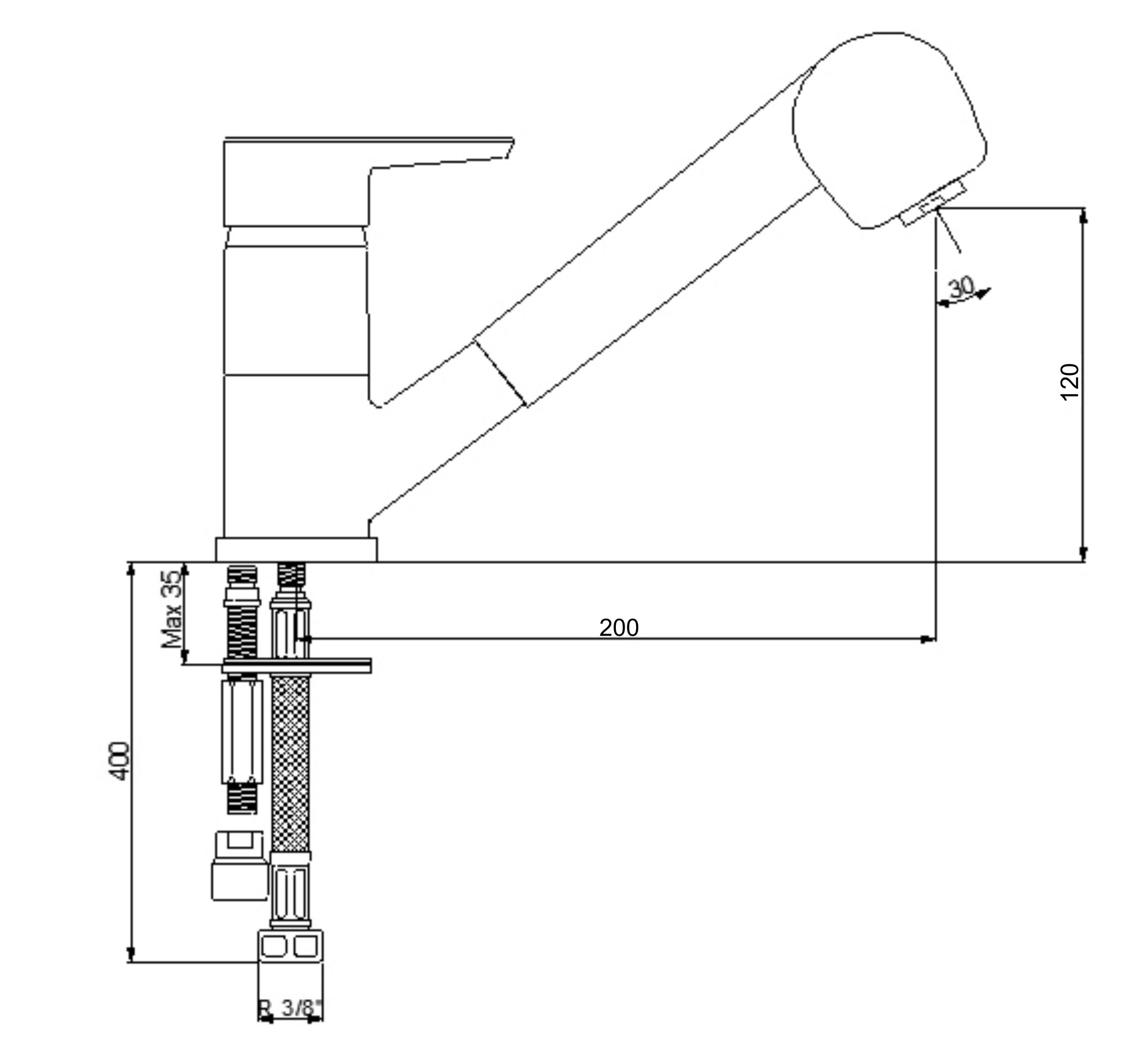 Кухонний змішувач InterLine Verona avena - изображение 2