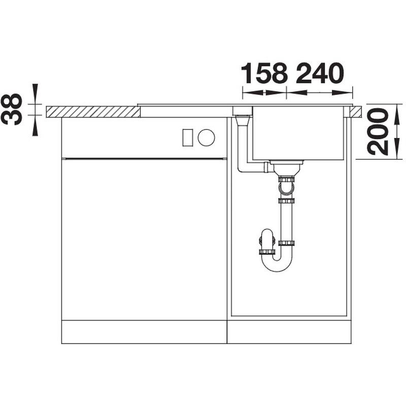 Кухонная мойка Blanco ADIRA 45 S (527587) - изображение 5