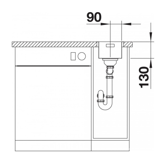 Кухонна мийка Blanco ANDANO 180-U (522952) - изображение 5