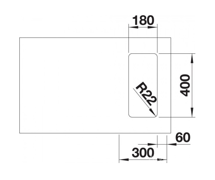 Кухонна мийка Blanco ANDANO 180-U (522952) - изображение 4