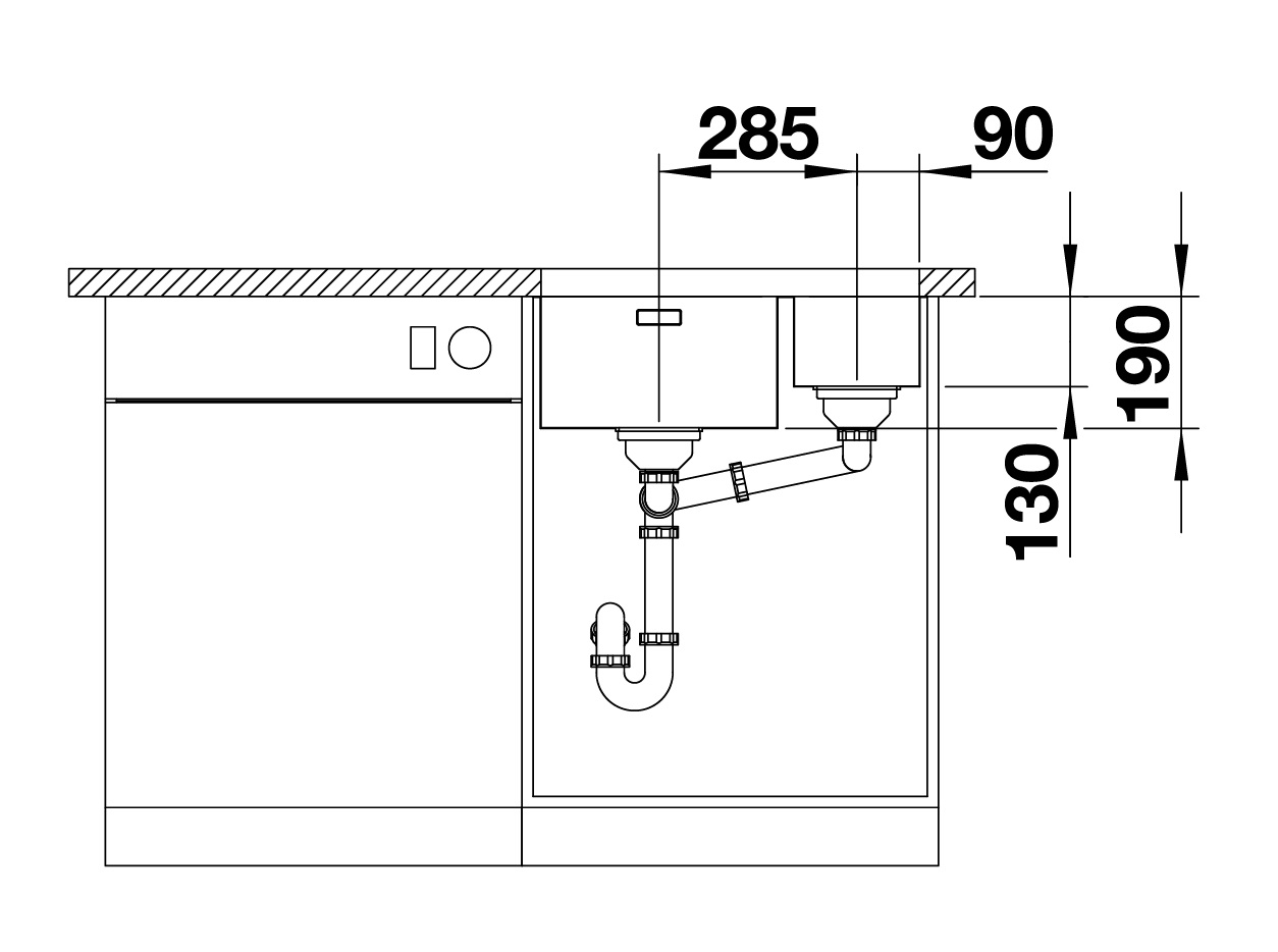 Кухонная мойка Blanco ANDANO 340/180-U (522979) - изображение 5
