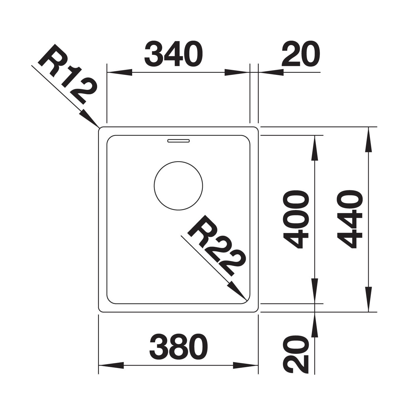 Кухонна мийка Blanco ANDANO 340-U (522955) - изображение 4