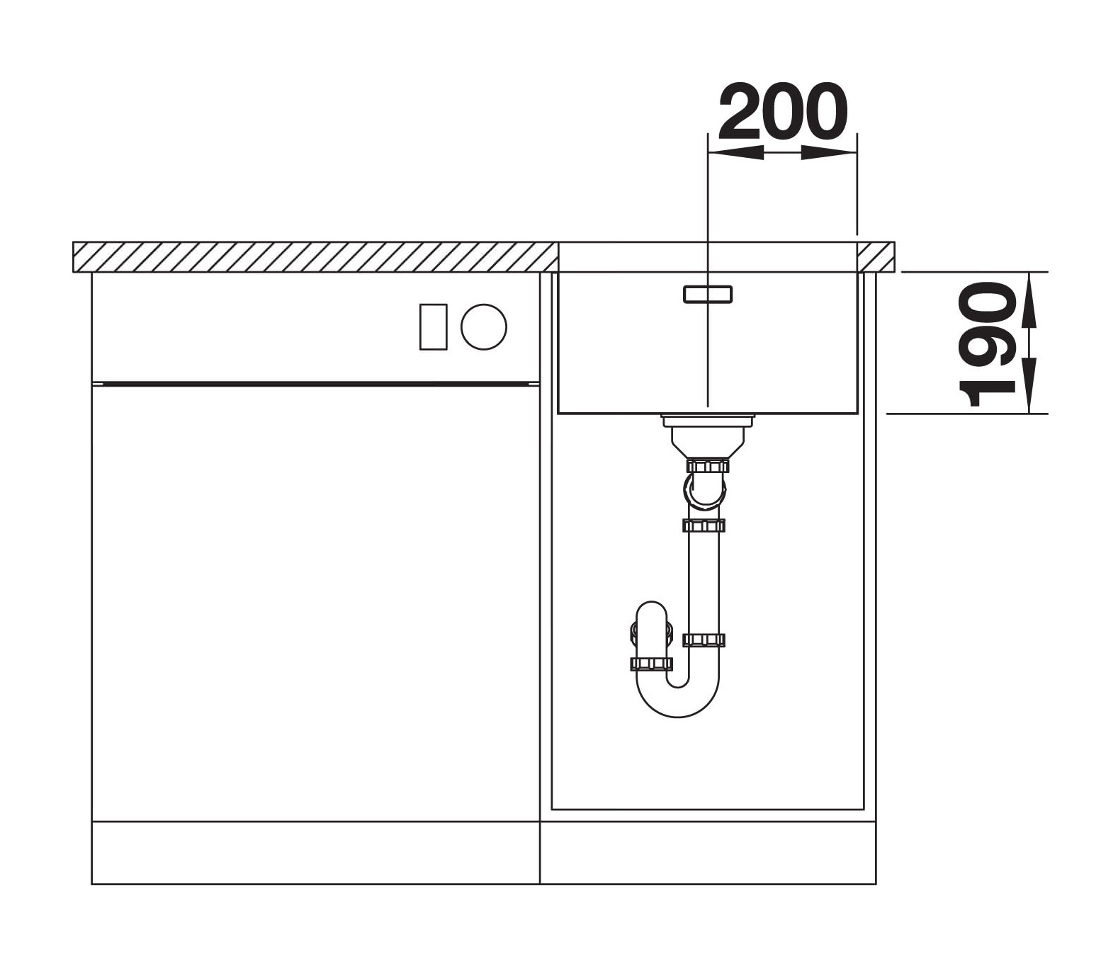 Кухонна мийка Blanco ANDANO 400-U (522959) - изображение 4