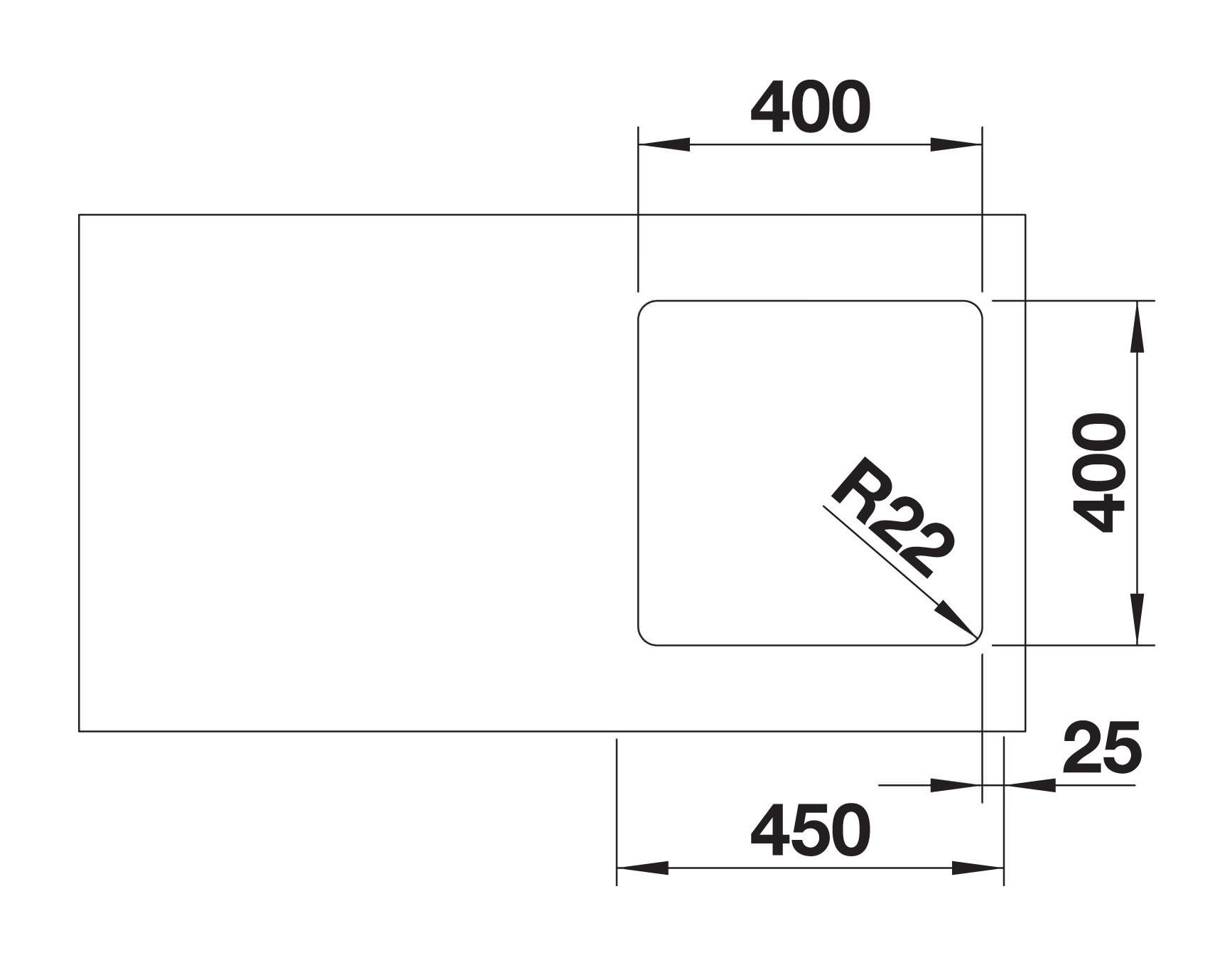 Кухонна мийка Blanco ANDANO 400-U (522959) - изображение 5