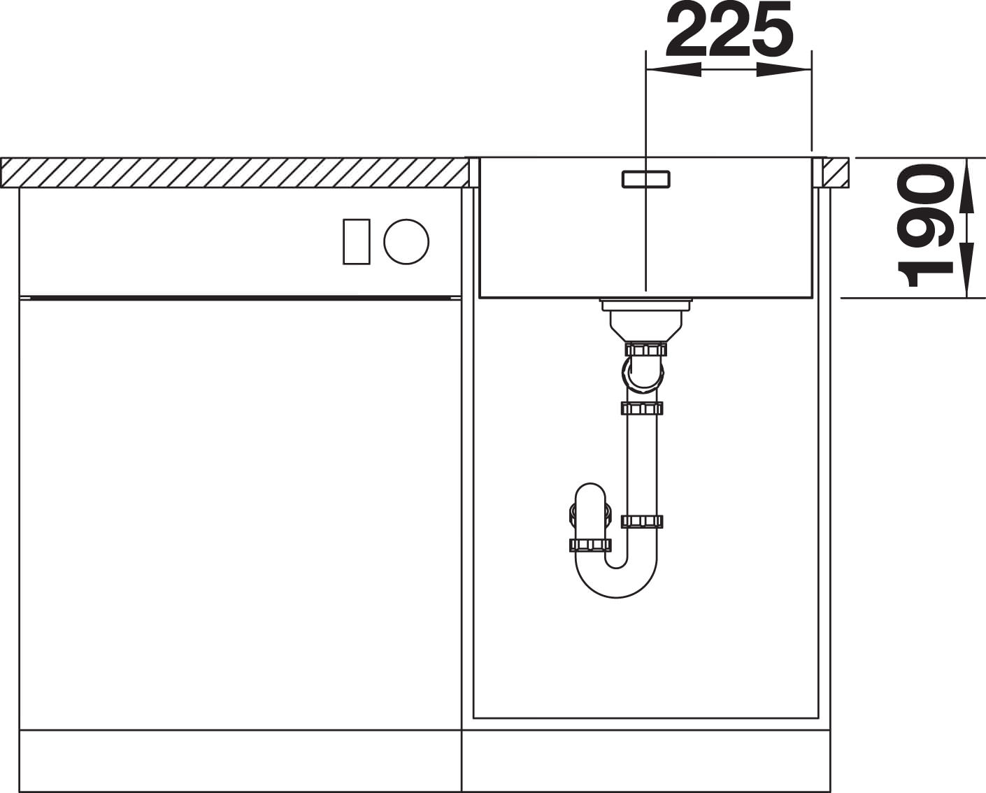 Кухонна мийка Blanco ANDANO 450-U (522963) - изображение 5