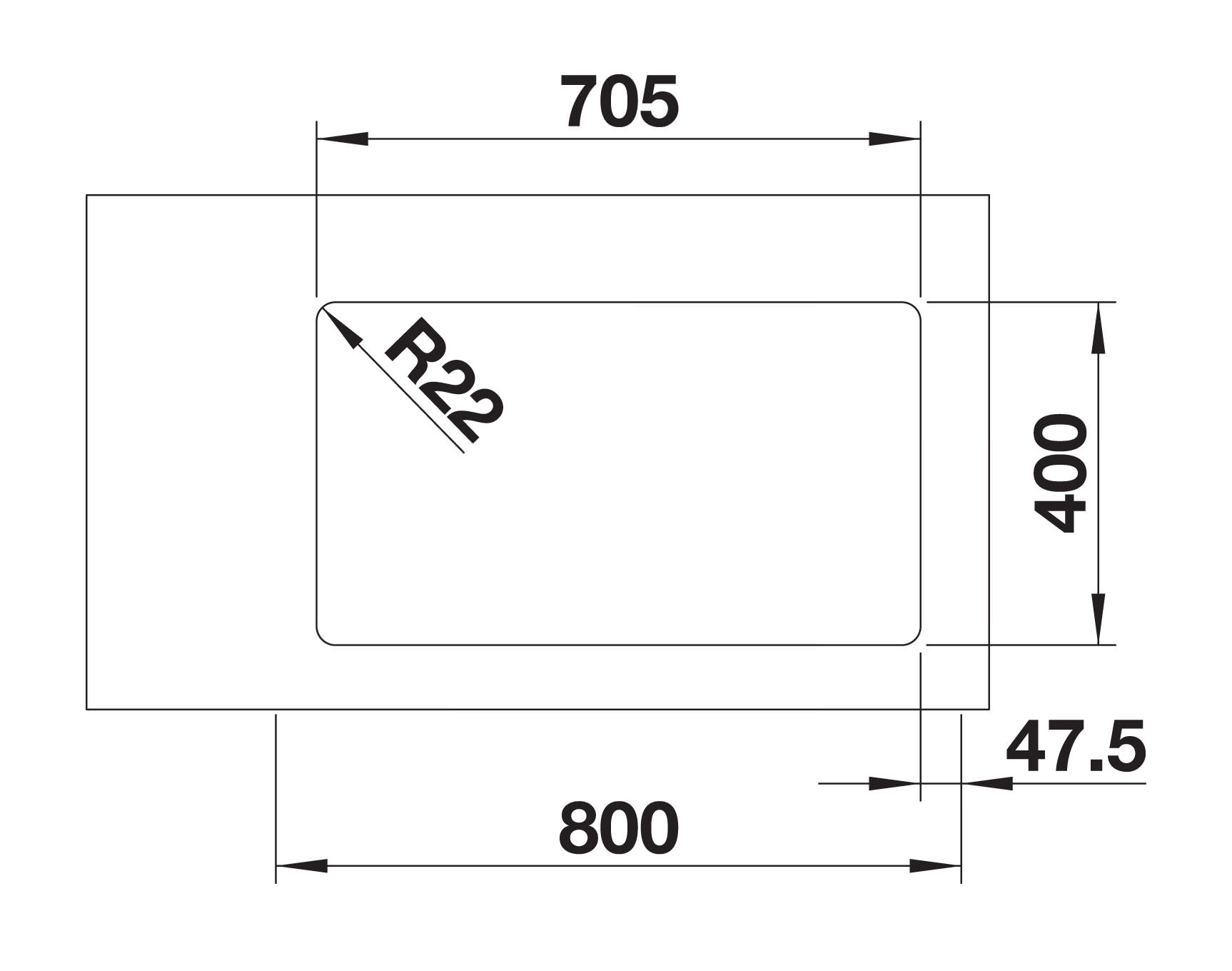 Кухонная мойка Blanco ANDANO 500/180-U (522989) - изображение 4