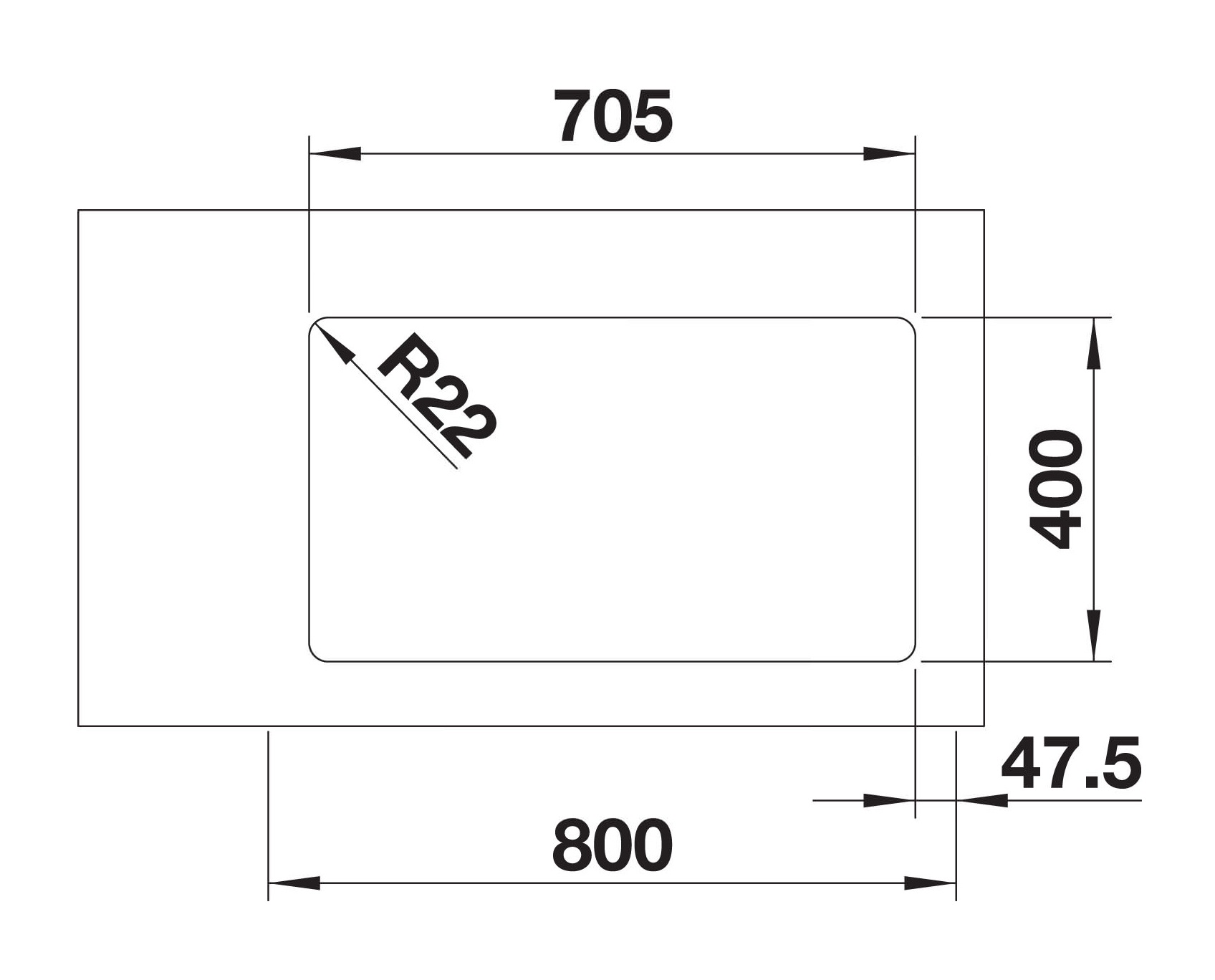 Кухонная мойка Blanco ANDANO 500/180-U (522991) - изображение 4