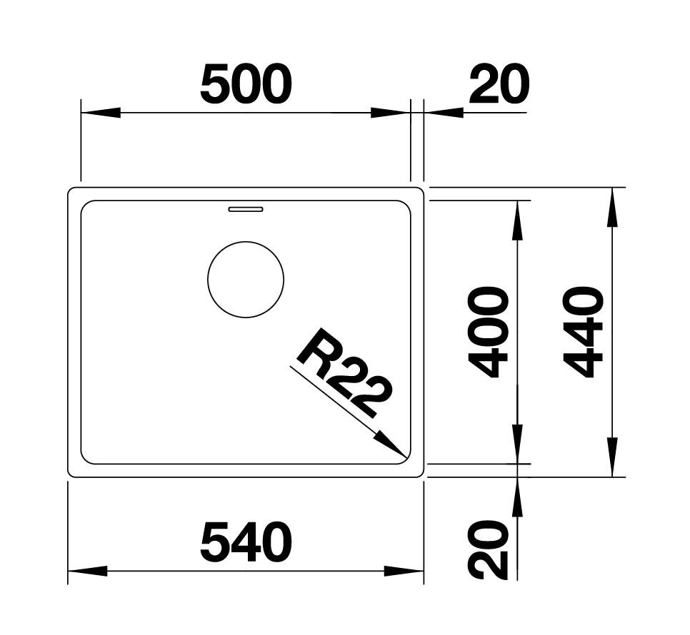 Кухонна мийка Blanco ANDANO 500-U (522967) - изображение 3