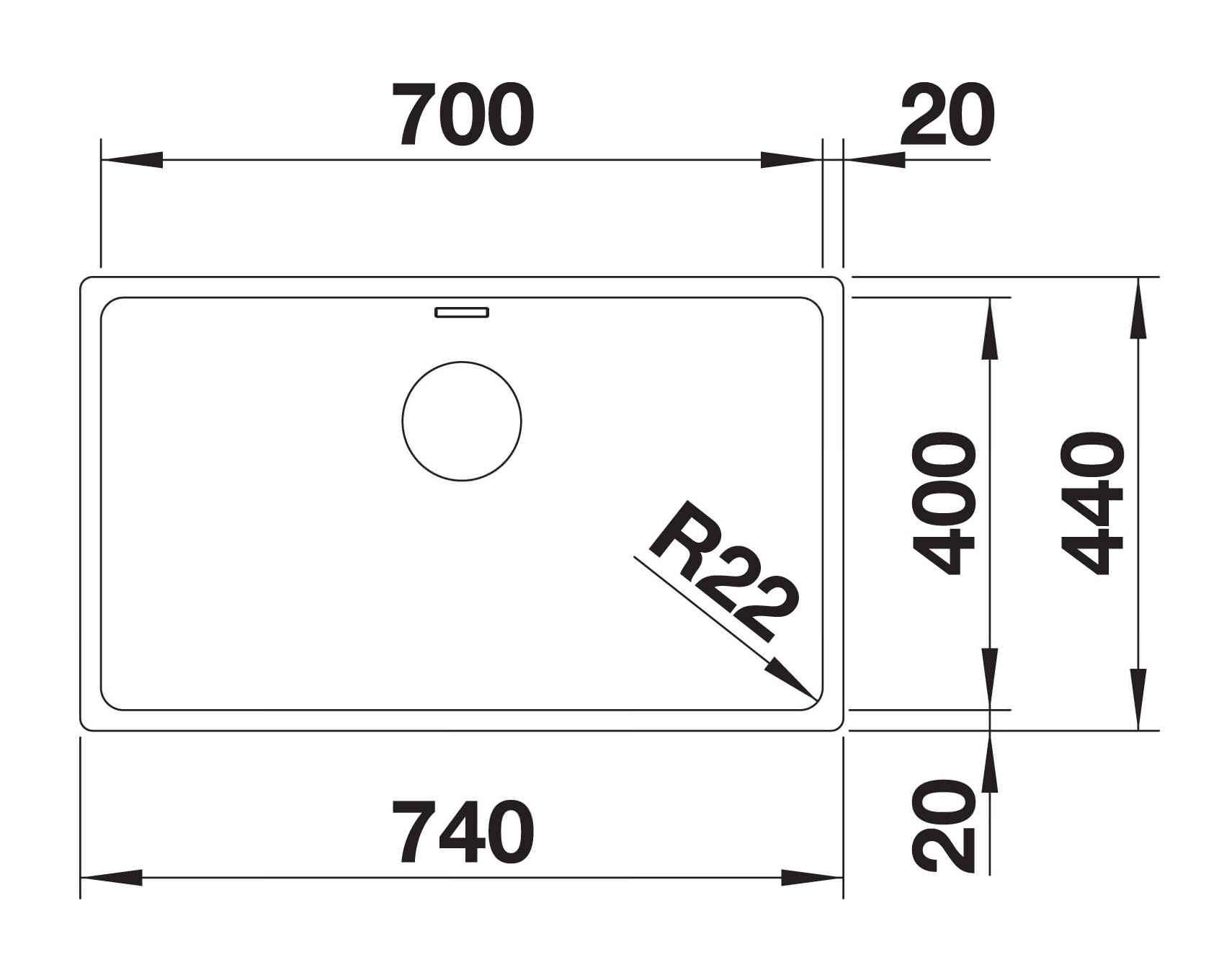 Кухонна мийка Blanco ANDANO 700-U (522971) - изображение 3