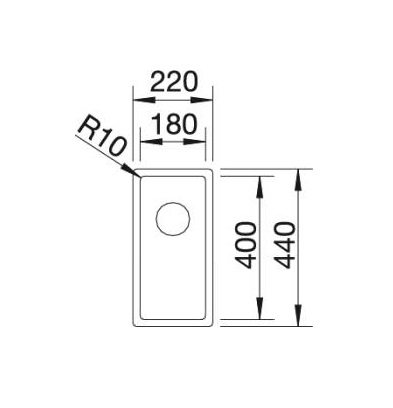 Кухонна мийка Blanco CLARON 180-U (521565) - изображение 3