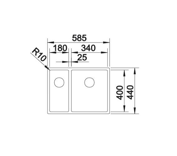 Кухонная мойка Blanco CLARON 340/180-U R (521610) - изображение 4