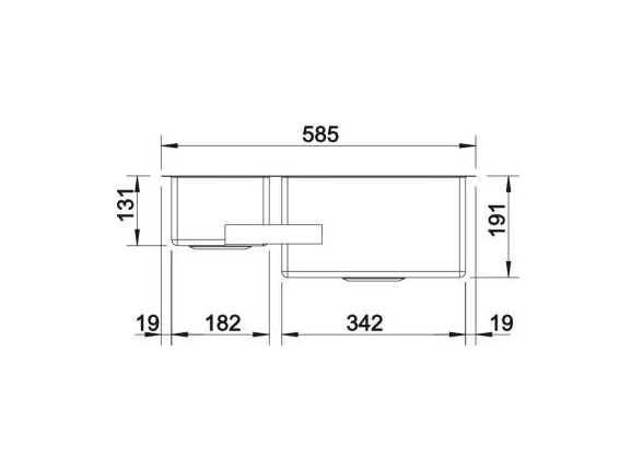 Кухонная мойка Blanco CLARON 340/180-U R (521610) - изображение 5