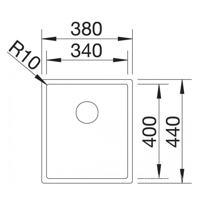 Кухонна мийка Blanco CLARON 340-IF Durinox (523388) - изображение 3