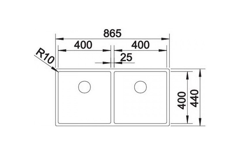 Кухонна мийка Blanco CLARON 400/400-U (521618) - изображение 4