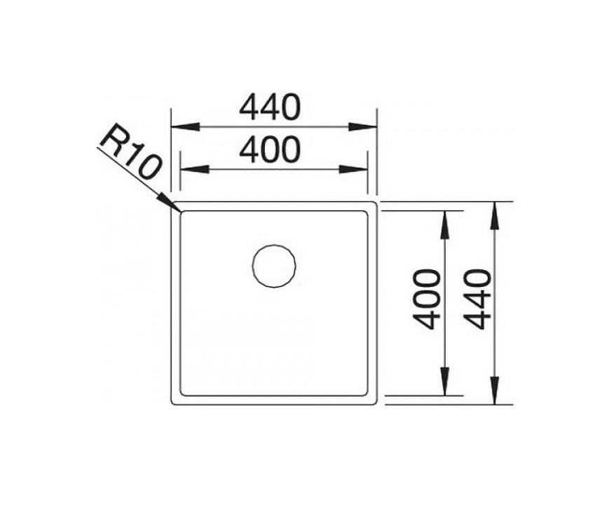 Кухонна мийка Blanco CLARON 400-U (521573) - изображение 4