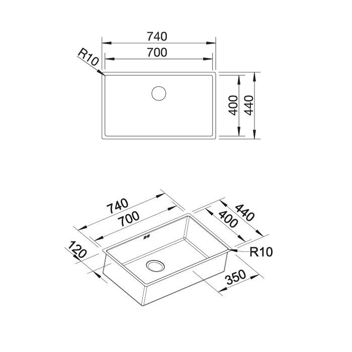 Кухонная мойка Blanco CLARON 700-U Durinox (523387) - изображение 3