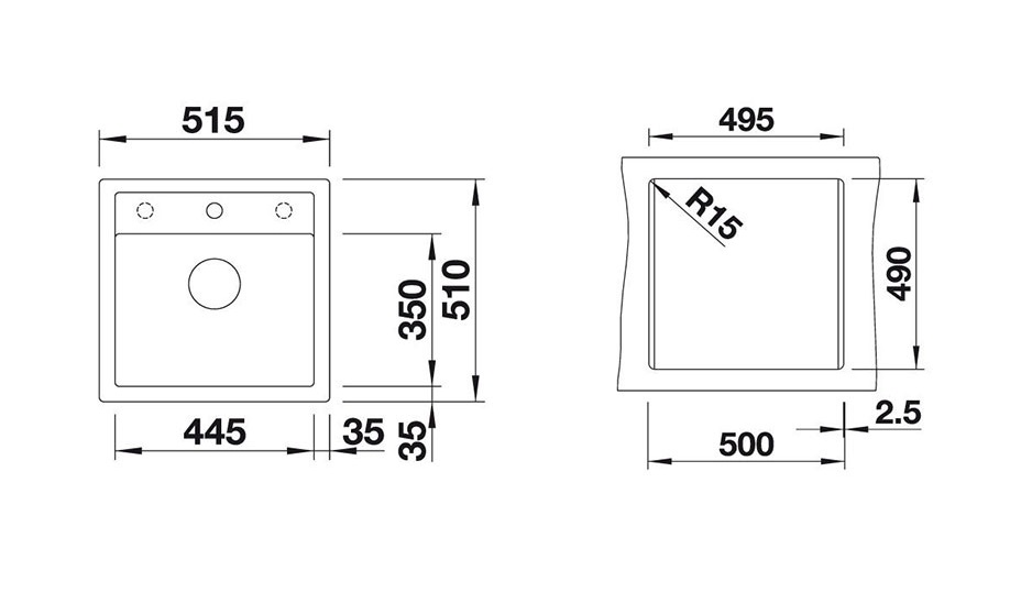 Кухонна мийка Blanco DALAGO 5 (518848) - изображение 2
