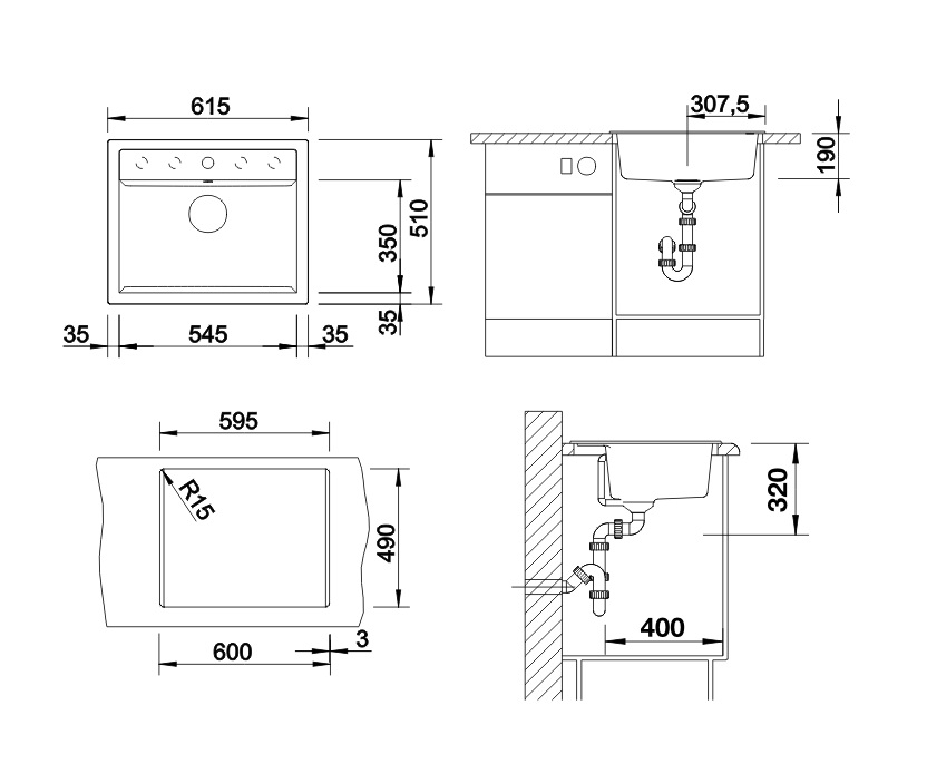 Кухонна мийка Blanco DALAGO 6 (514197) - изображение 3