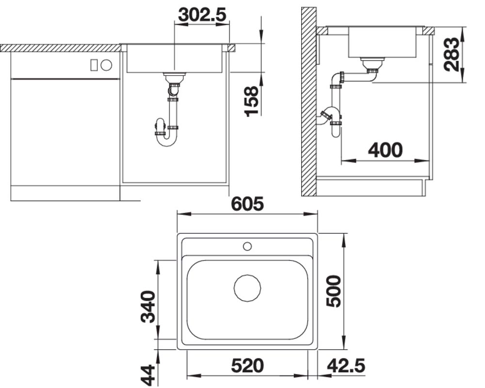 Кухонна мийка Blanco DANA 6 (525323) - изображение 5