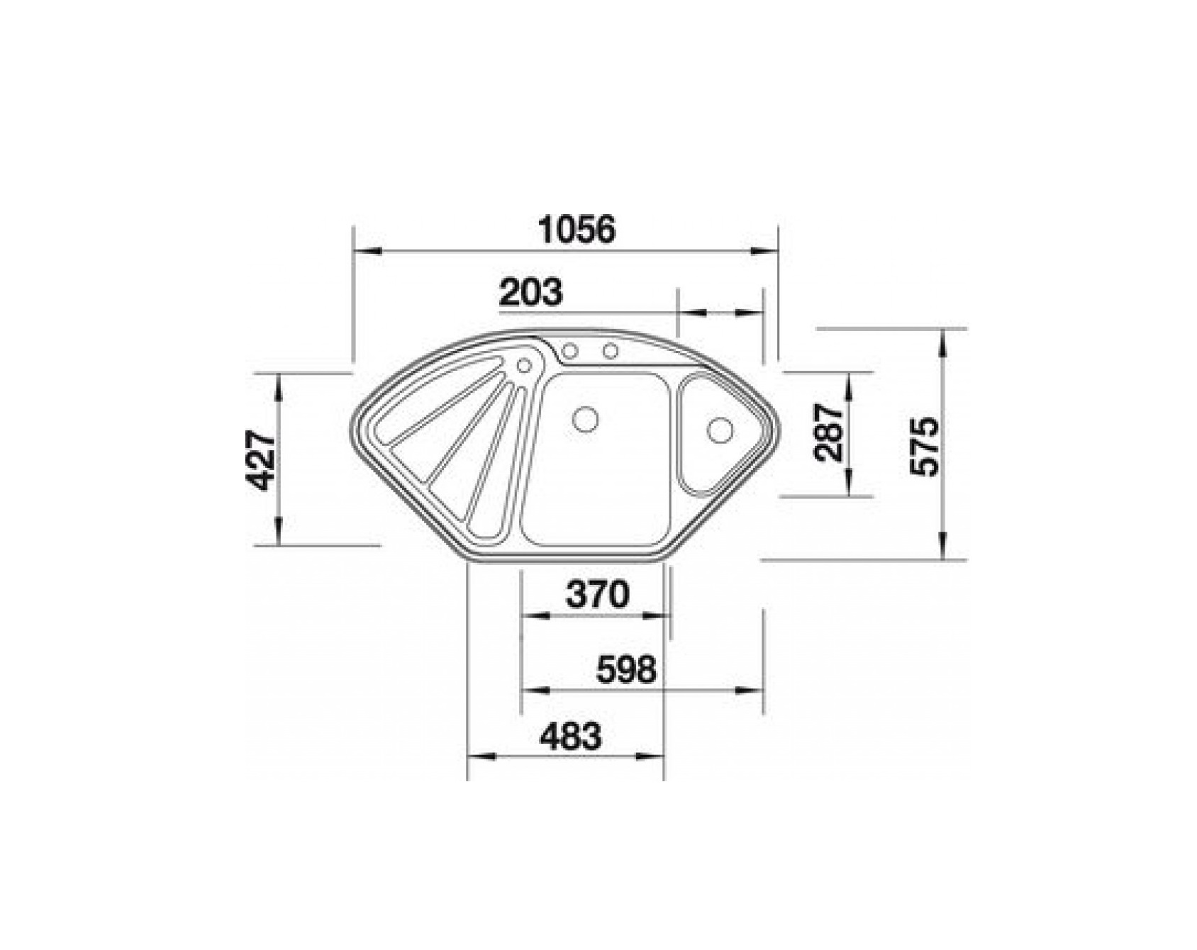 Кухонна мийка Blanco DELTA-IF (523667) - изображение 3