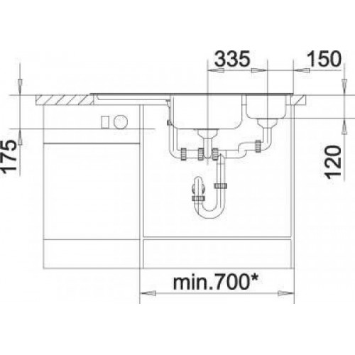 Кухонна мийка Blanco DELTA-IF (523667) - изображение 4