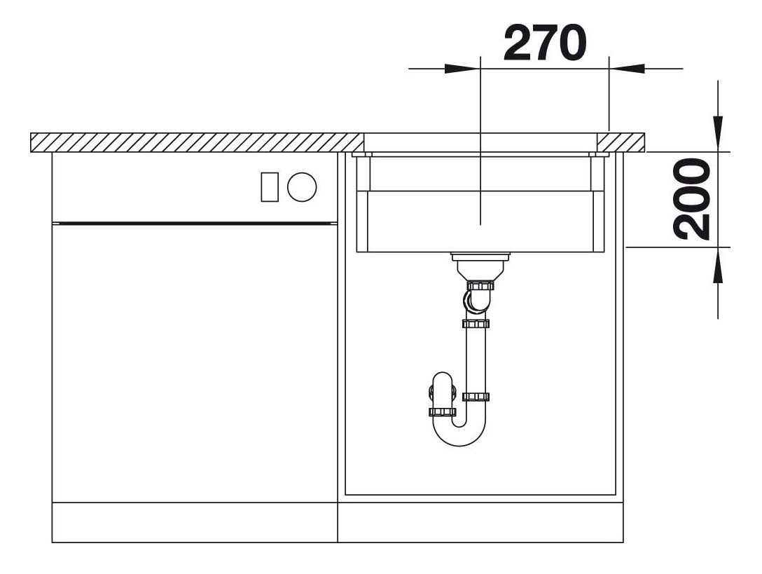 Кухонна мийка Blanco ETAGON 500-U (525149) - изображение 4