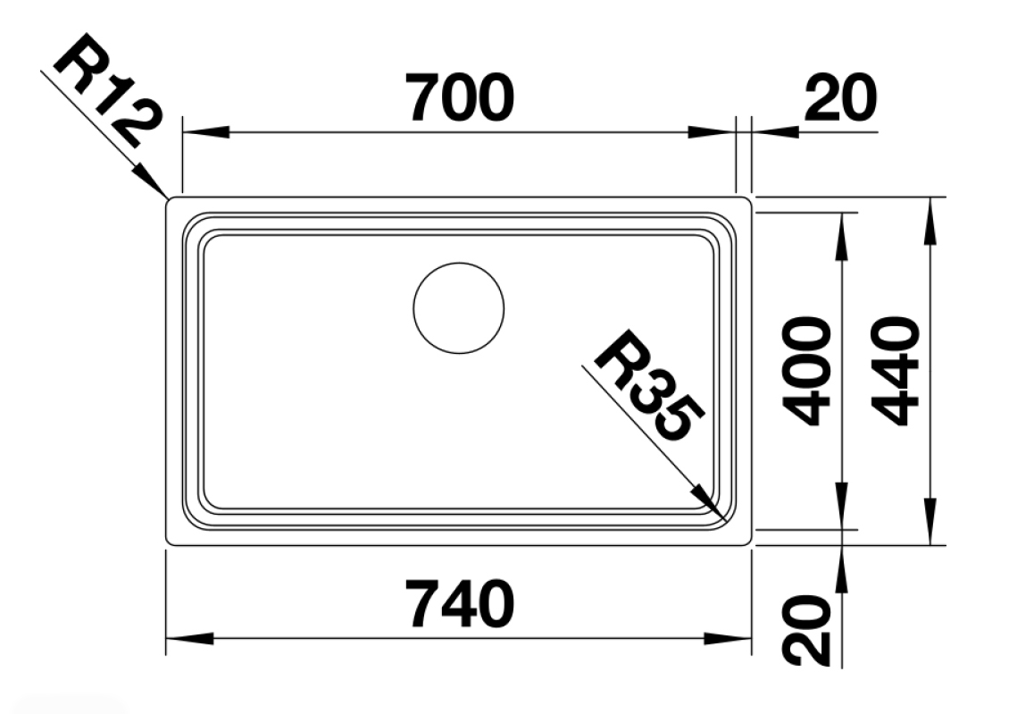 Кухонна мийка Blanco ETAGON 700-U (524270) - изображение 5