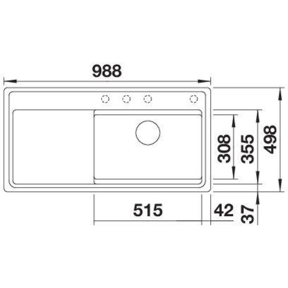Кухонная мойка Blanco ETAGON XL 6 S-F SILGRANIT (528101) - изображение 2