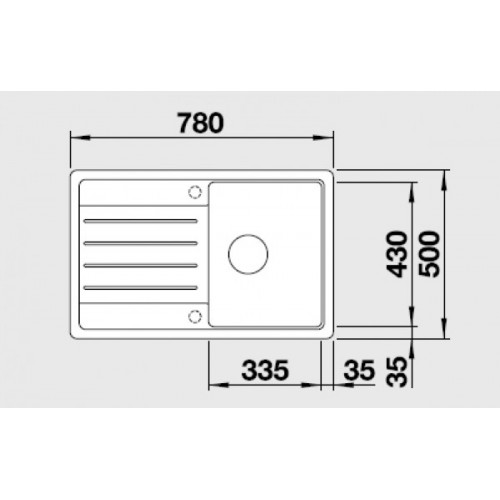Кухонна мийка Blanco LEGRA 45S (522201) - изображение 2