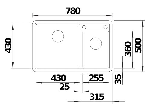 Кухонна мийка Blanco LEGRA 8 (526229) - изображение 3
