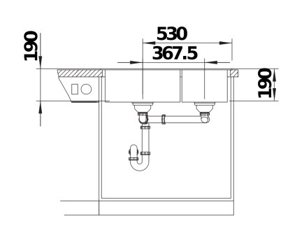 Кухонна мийка Blanco LEGRA 8 (526229) - изображение 2