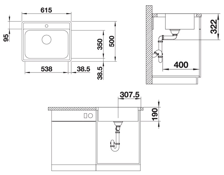 Кухонная мойка Blanco LEMIS 6-IF (525108) - изображение 3