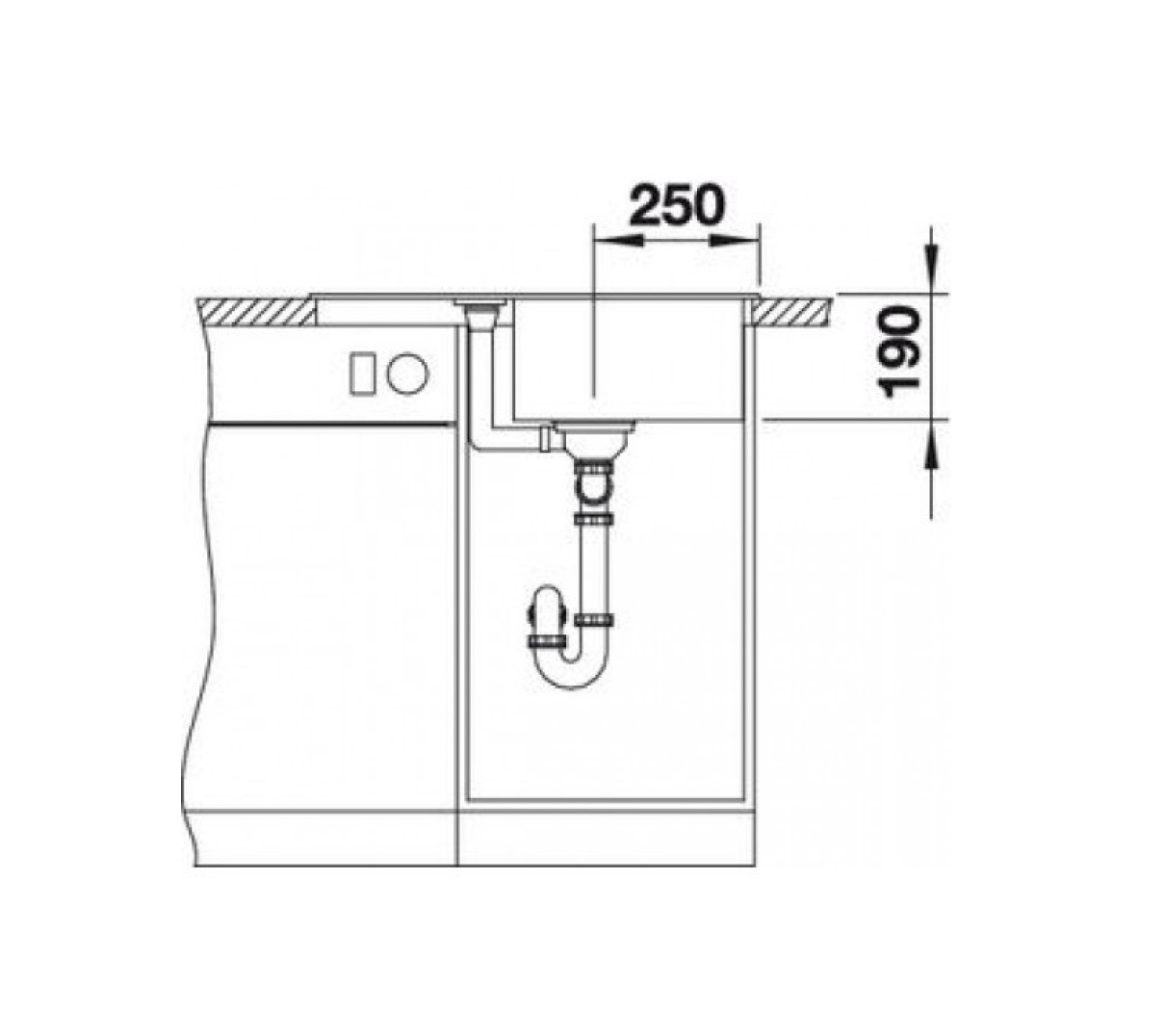 Кухонна мийка Blanco METRA 45S Compact (519572) - изображение 3