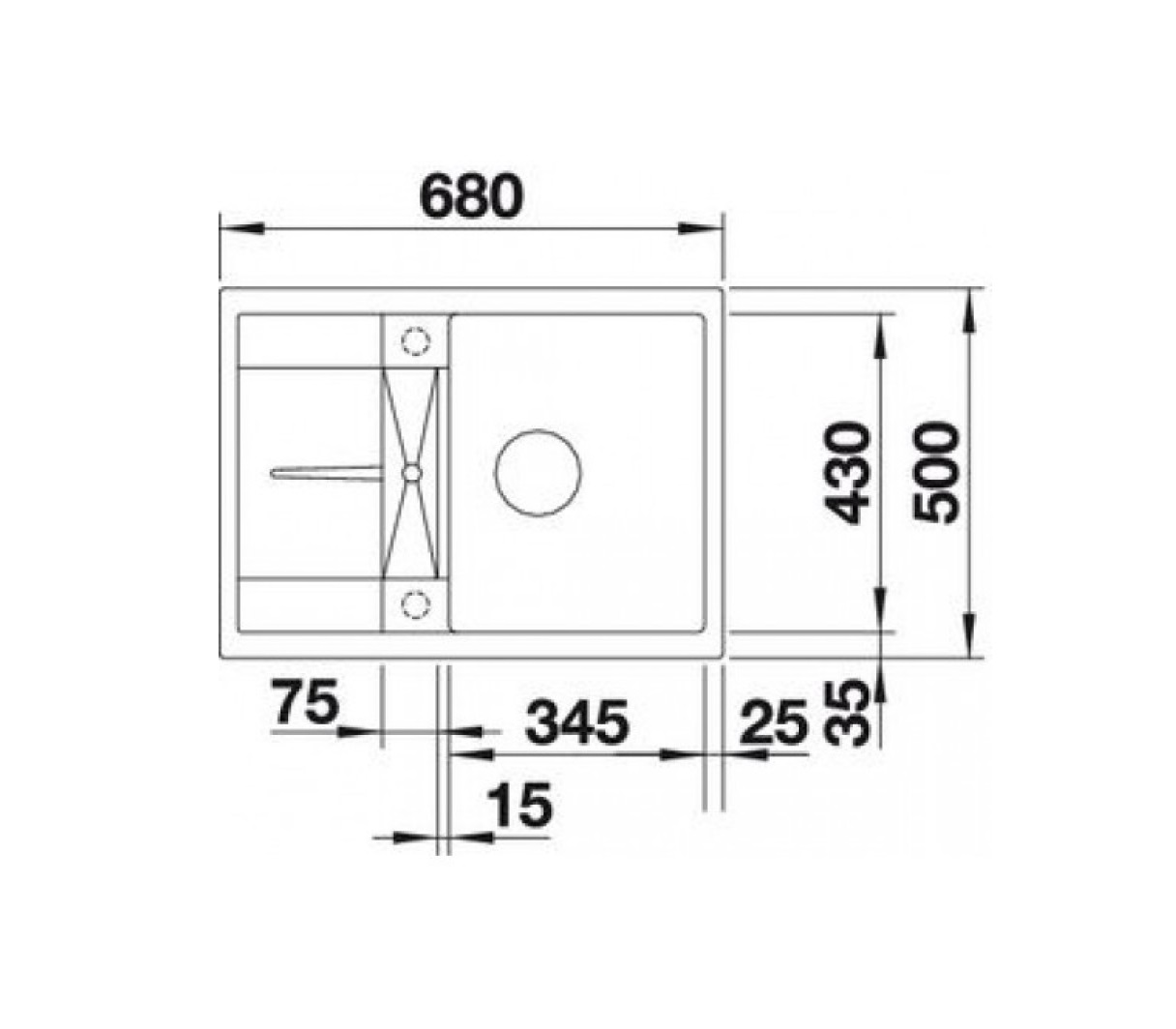 Кухонна мийка Blanco METRA 45S Compact (519573) - изображение 2