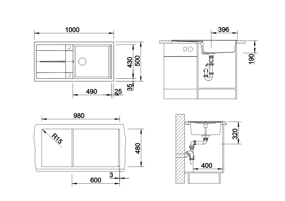 Кухонна мийка Blanco METRA XL 6S (517360) - изображение 3