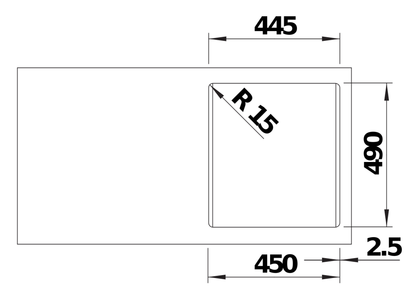Кухонна мийка Blanco NAYA 45 (526576) - изображение 3