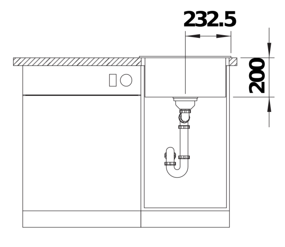 Кухонна мийка Blanco NAYA 45 (526576) - изображение 4