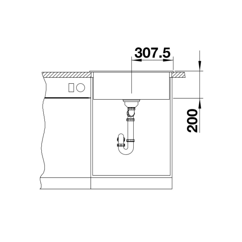 Кухонна мийка Blanco NAYA 6 (519644) - изображение 4