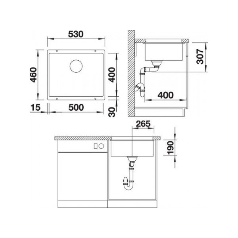 Кухонная мойка Blanco ROTAN 340/160-U (527144) - изображение 2